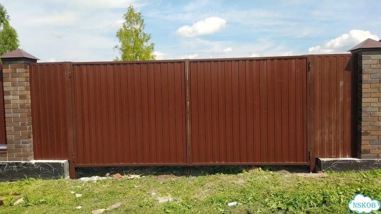 Забор ворота любые евроштакет проект с 0 отдуши фото 3