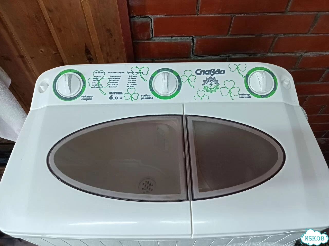 Продам машинку стиральную полуавтомат Славда, 6 кг фото 2
