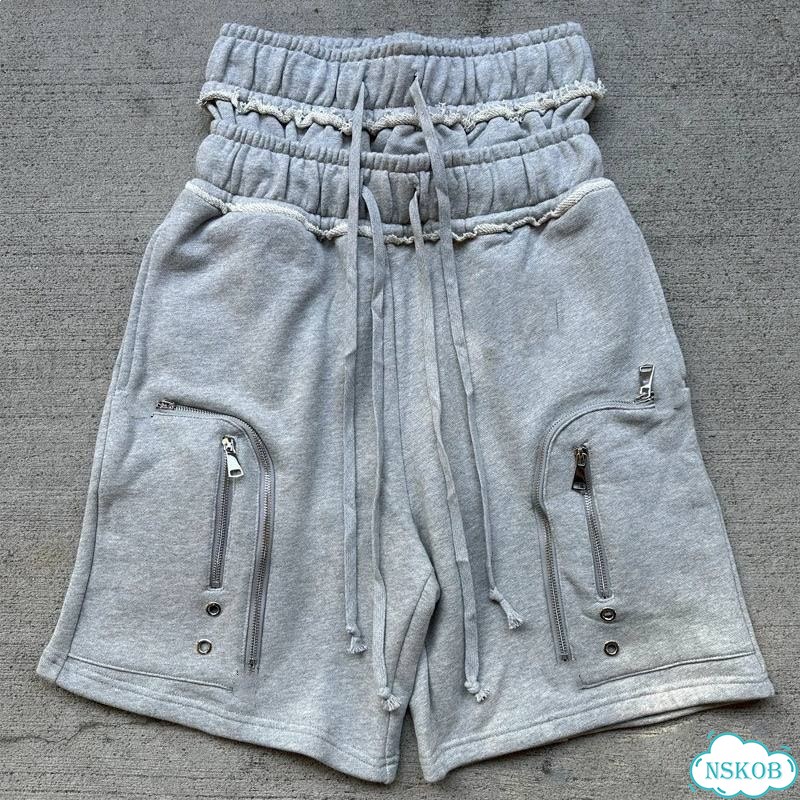Шорты Rick Owens cargo bella type серые фото 2