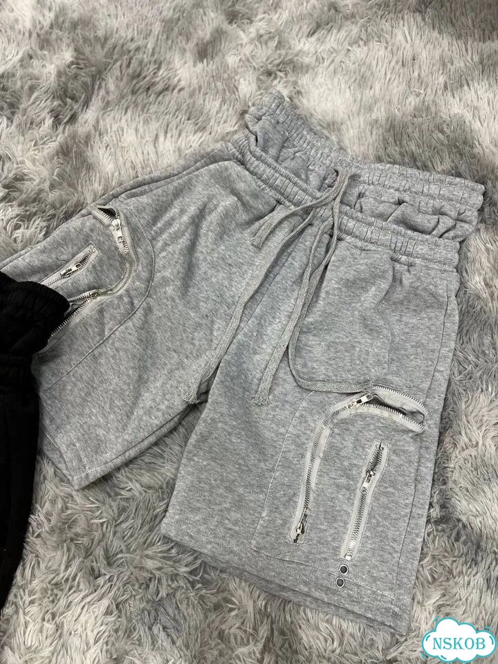 Шорты Rick Owens cargo bella type серые фото 3