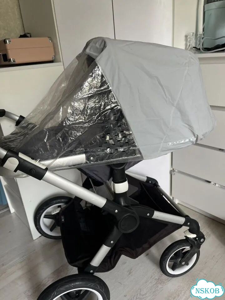 Коляска bugaboo fox прогулка и люлька, дождевик фото 7