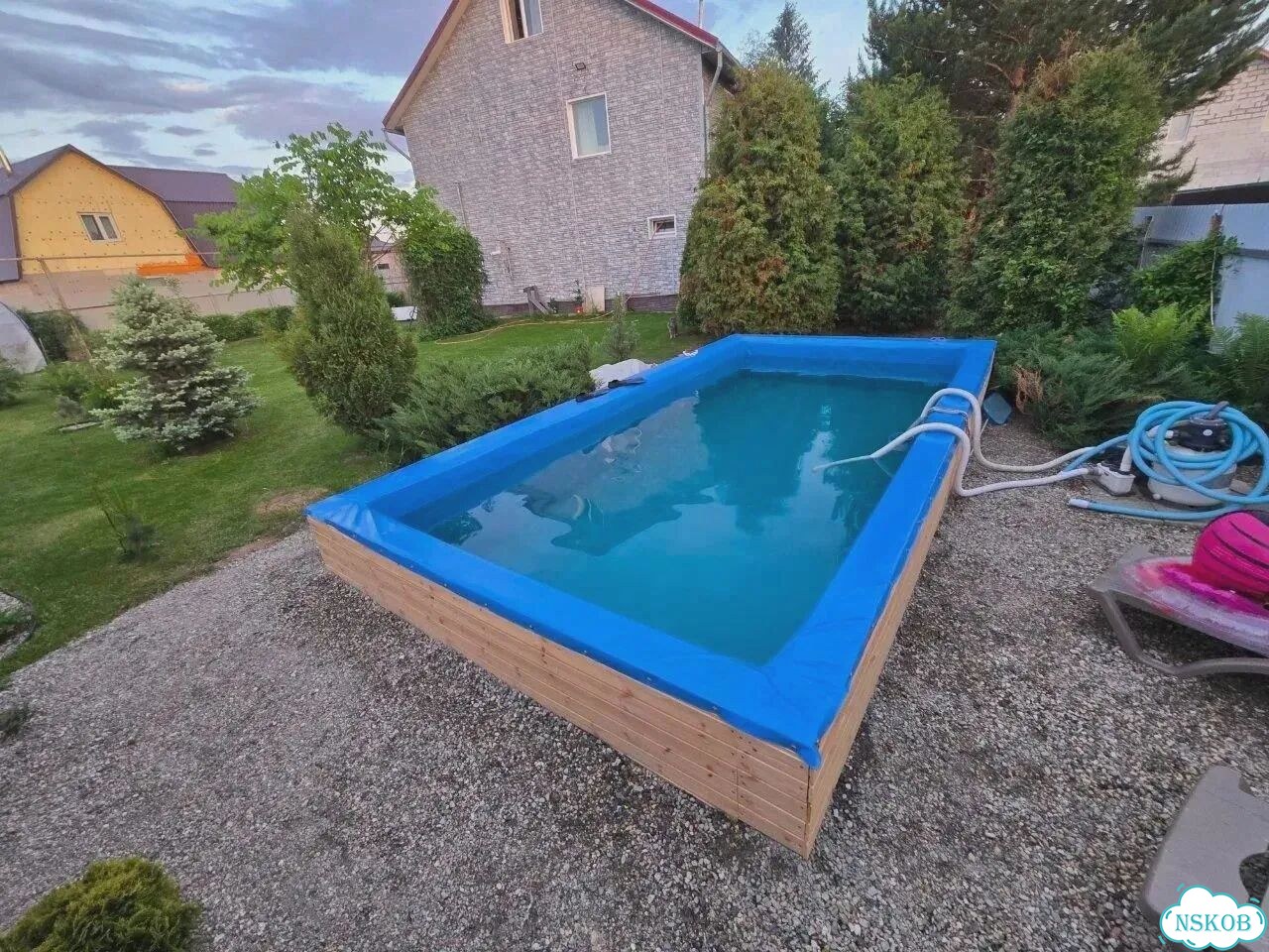 Надежная 100% пленка для каркасного бассейна фото 1