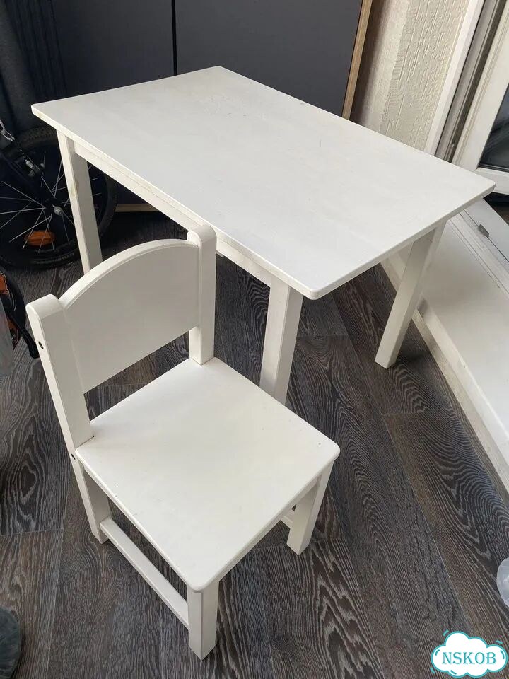 Детский столик и стульчик IKEA фото 1