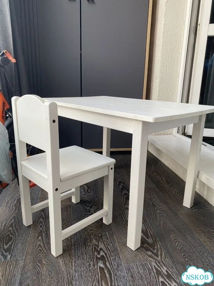 Детский столик и стульчик IKEA фото 4