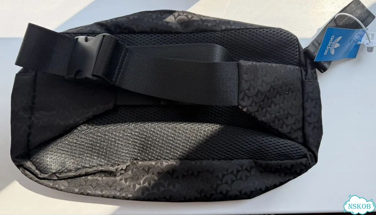 Сумка Adidas monogram чёрная фото 3