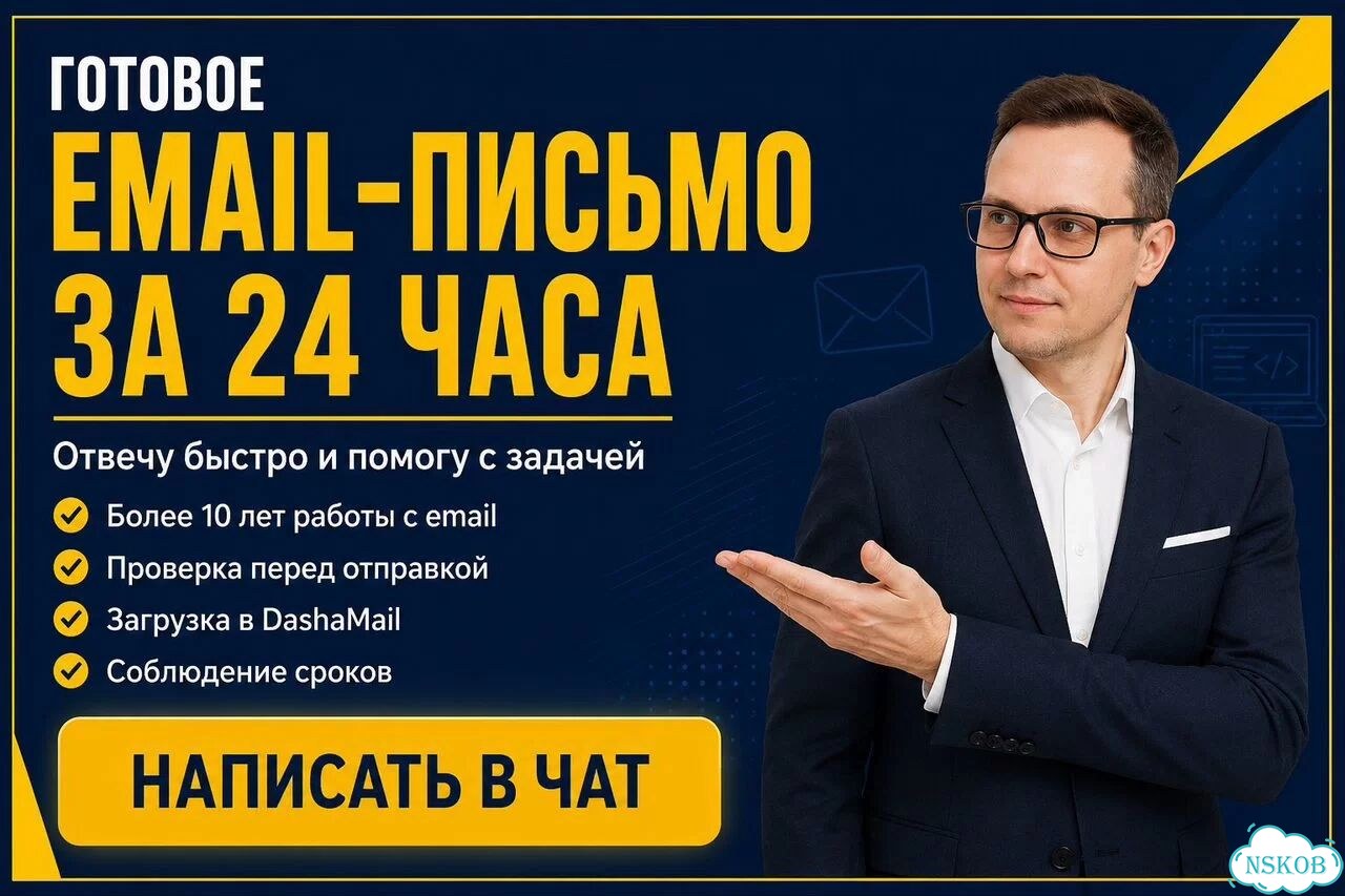 Вёрстка email-писем в DashaMail - html за 24 часа фото 6