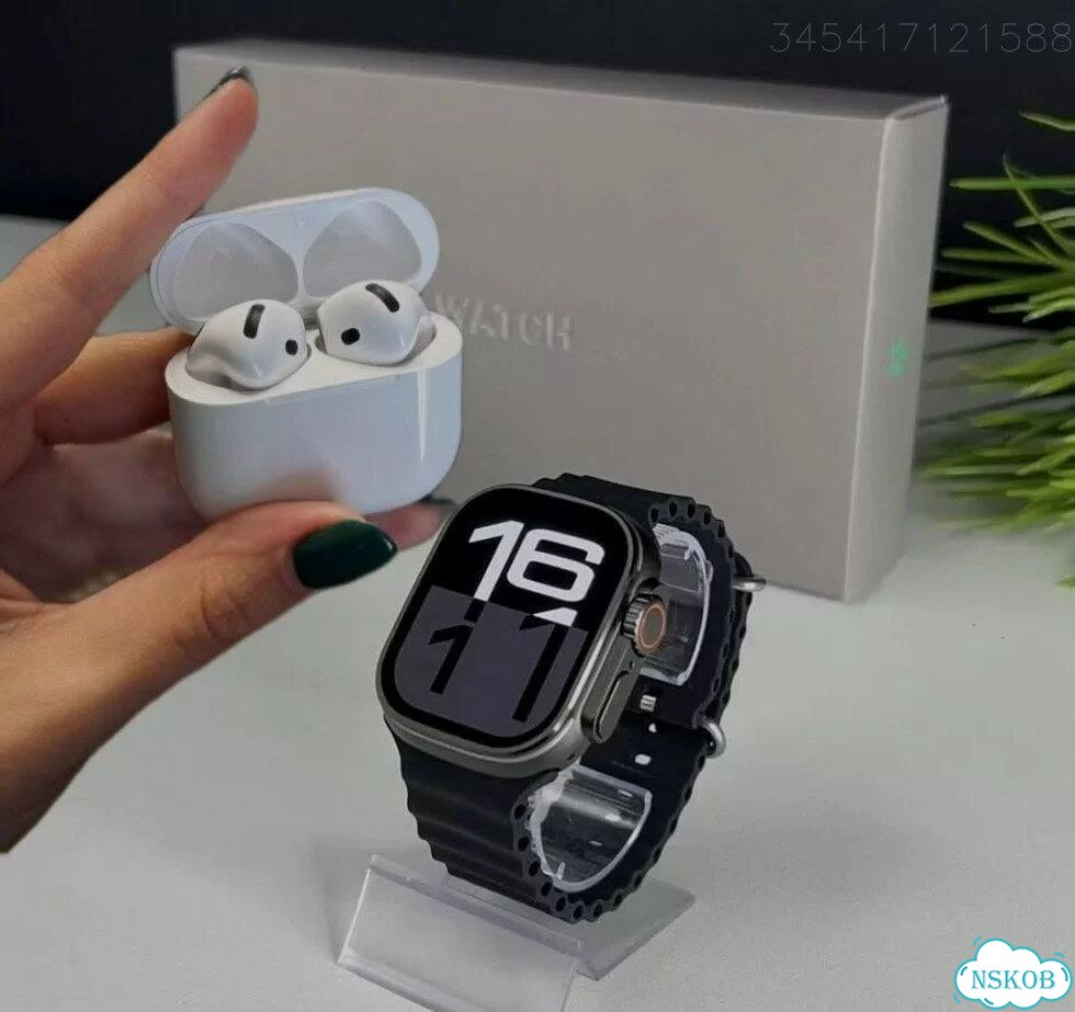 Apple Watch Ultra 3 Black + AirPods 4 (Комплект) фото 1