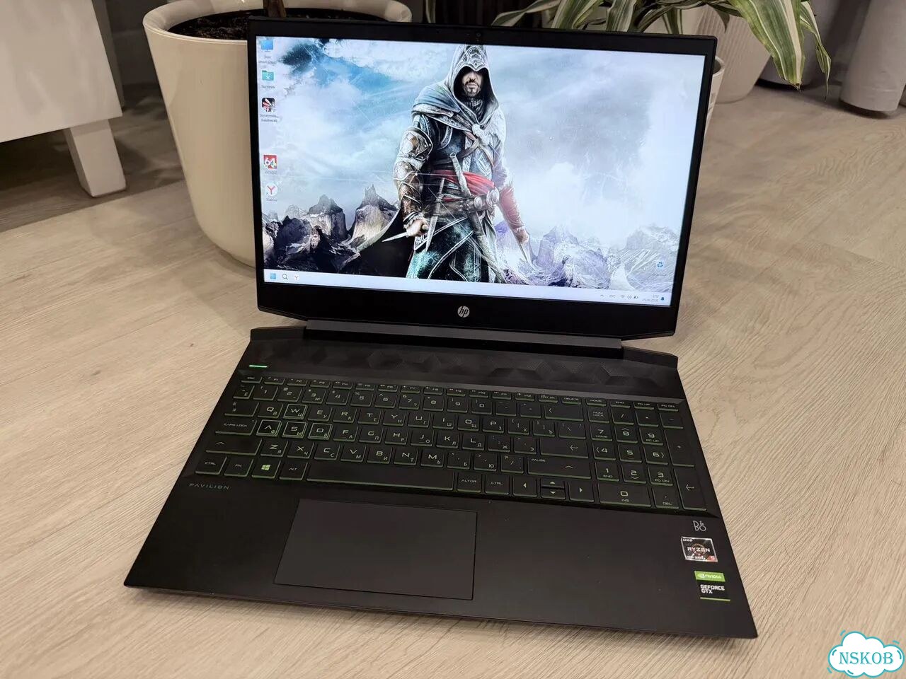 Ноутбук HP Pavilion Gaming Ryzen 5 GTX 1650 4Gb фото 1