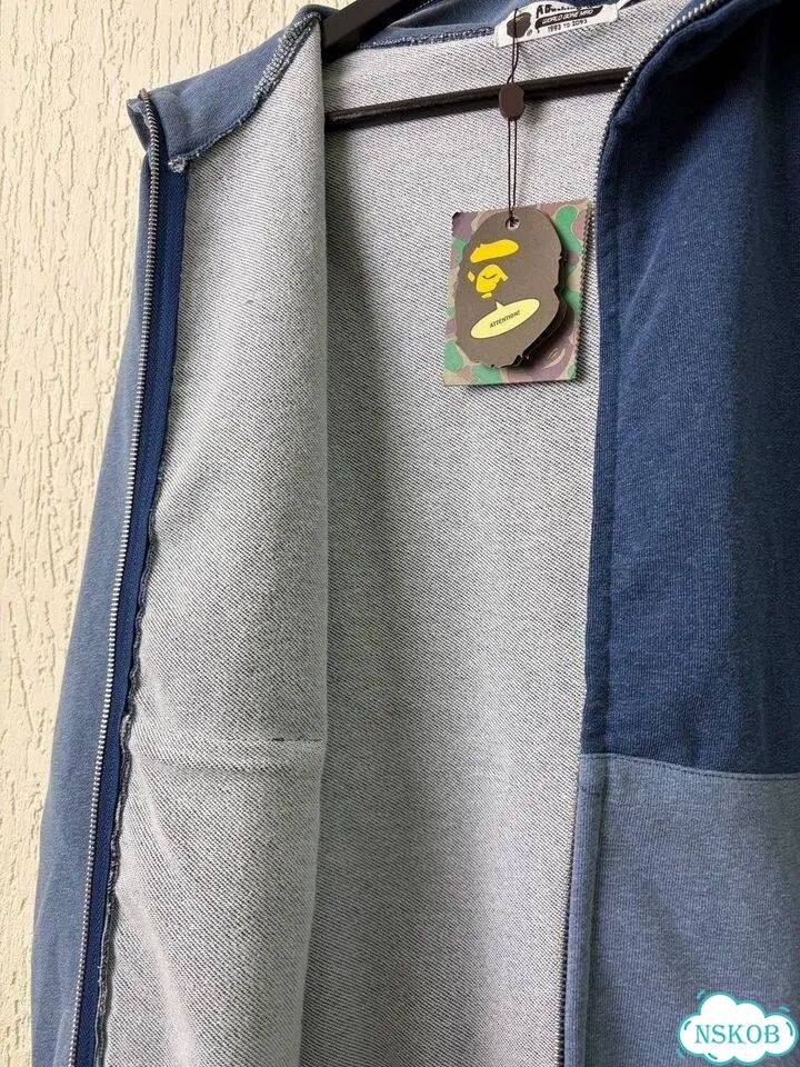 Зипка синяя Bape indigo фото 7