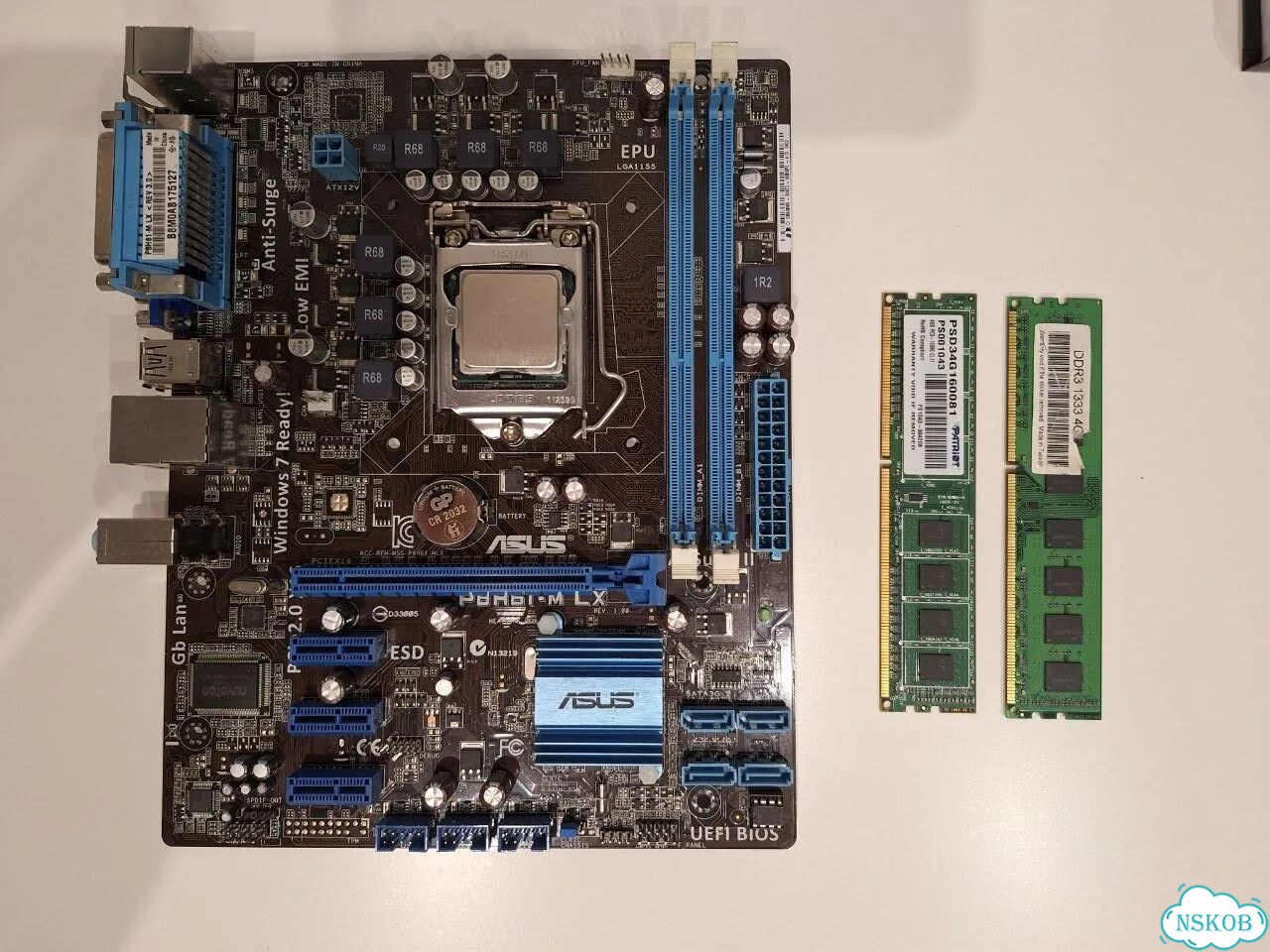 Asus P8H61-M LX, Intel Core i5-2320, DDR3 фото 1