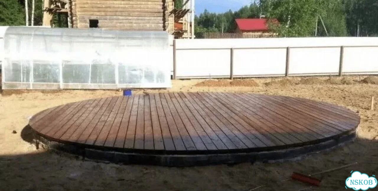 Настил каркас подиум помост для бассейна фото 6