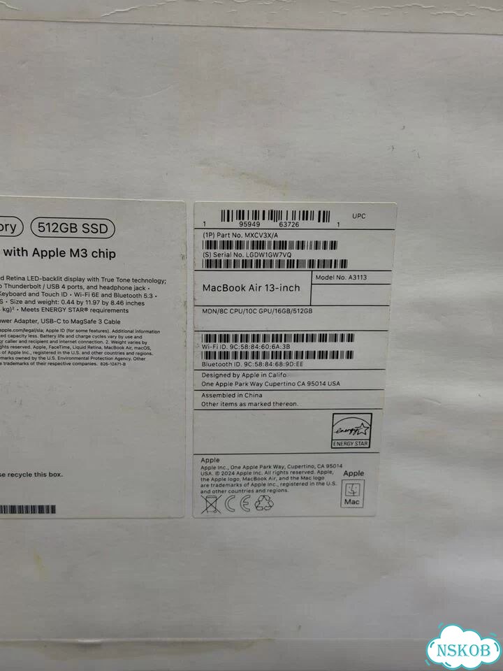MacBook Air M3 16/512Gb фото 8