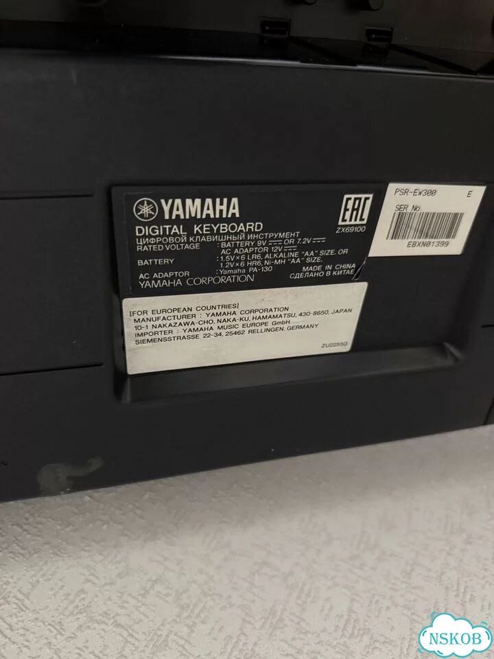 Синтезатор yamaha PSR- EW300 фото 6