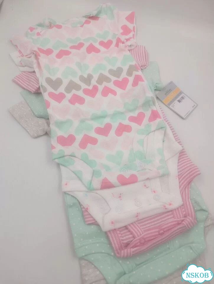Боди Carter's, для девочки, 12 м, 5 шт., новые фото 1