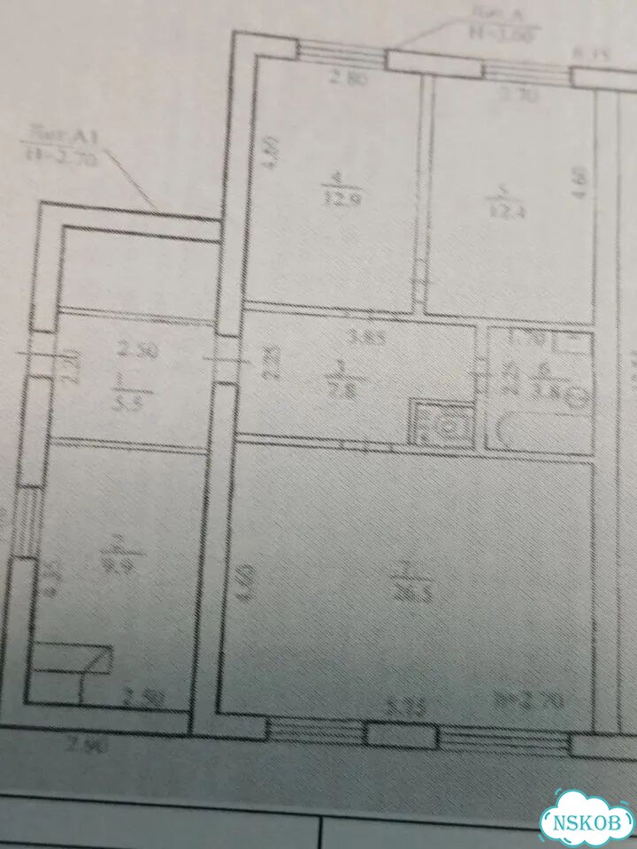 3-к. квартира, 79,5 м², 1/1 эт. фото 3