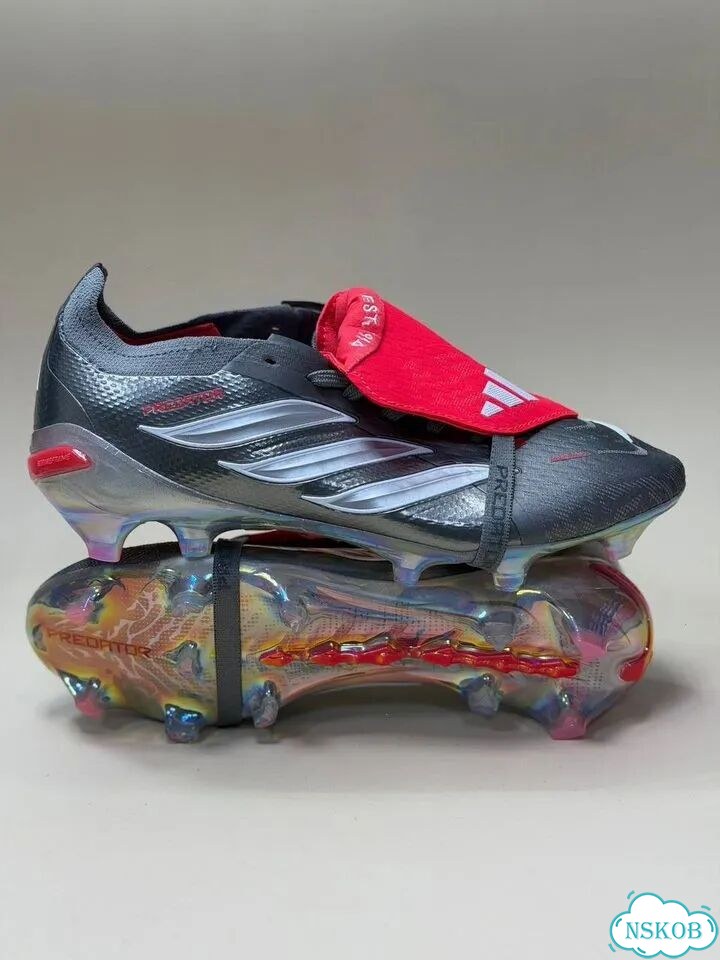 Бутсы мужские Adidas Predator Bellingham серые фото 4