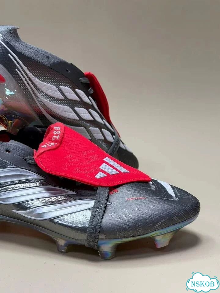 Бутсы мужские Adidas Predator Bellingham серые фото 5