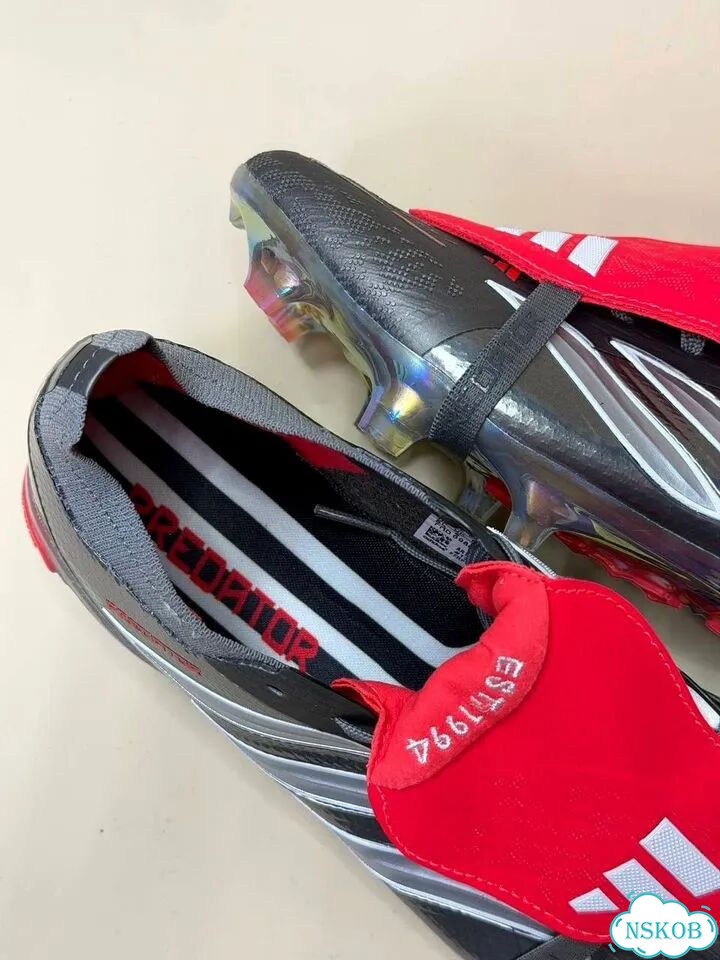 Бутсы мужские Adidas Predator Bellingham серые фото 6