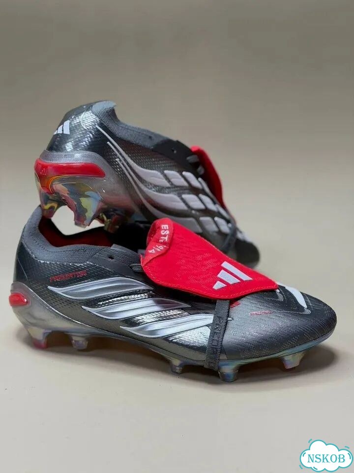 Бутсы мужские Adidas Predator Bellingham серые фото 9