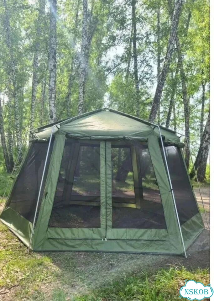Шатер беседка шетигранный 450х430х225 фото 3