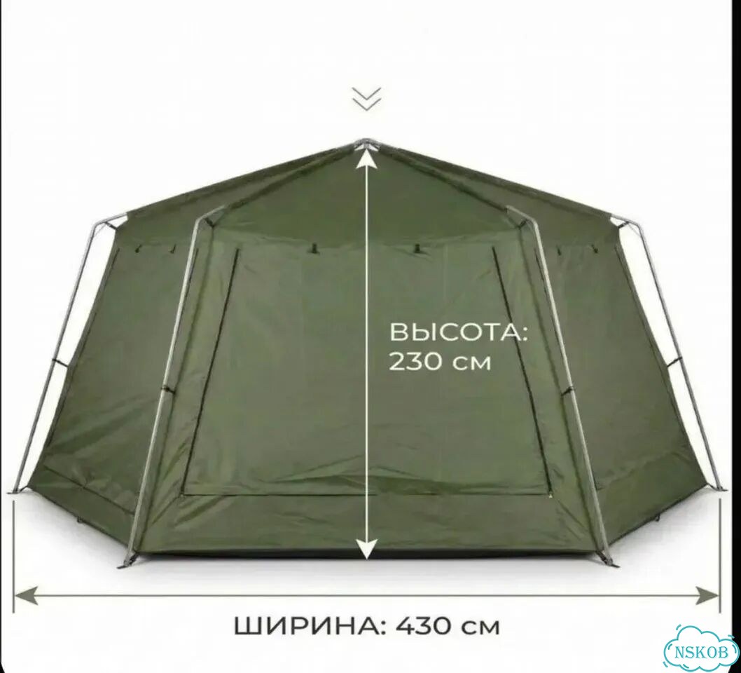 Шатер беседка шетигранный 450х430х225 фото 5